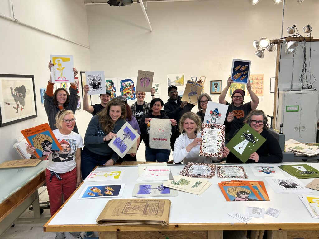 Printmaking Class Portraiture in Printmaking 8-Week Class – Supercharged Printmakers